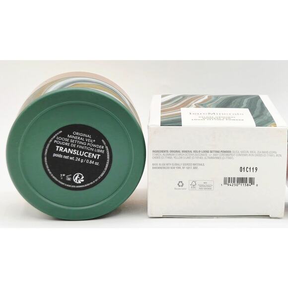Bare Minerals Deluxe Mineral Veil Loose Setting Powder Translucent 26g JUMBO - Picture 3 of 4